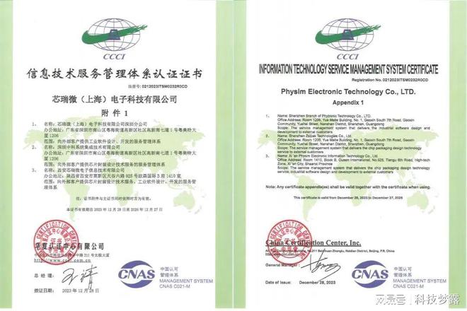 企业动态芯瑞微再获两kaiyun项ISO认证荣誉！(图3)